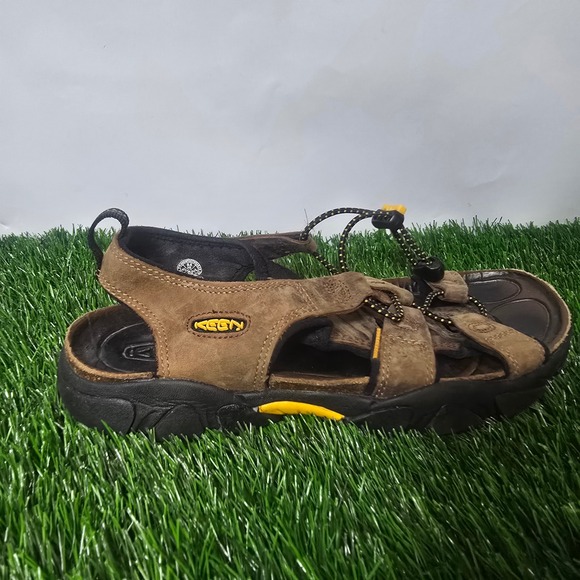 Keen Mens 9.5 Brown Leather Arroyo II Hiking Sandals Bungee Lace Outdoor main image 8